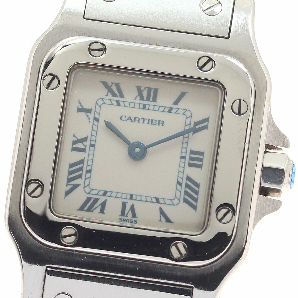 カルティエ CARTIER W20017D6 サントスガルベSM クォーツ レディース _957522【中古】