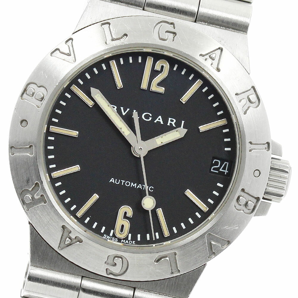 Aluminum - ブルガリ BVLGARI LCV29S ディアゴノ デイト 自動巻き レディース 保証書付き_956884【中古】