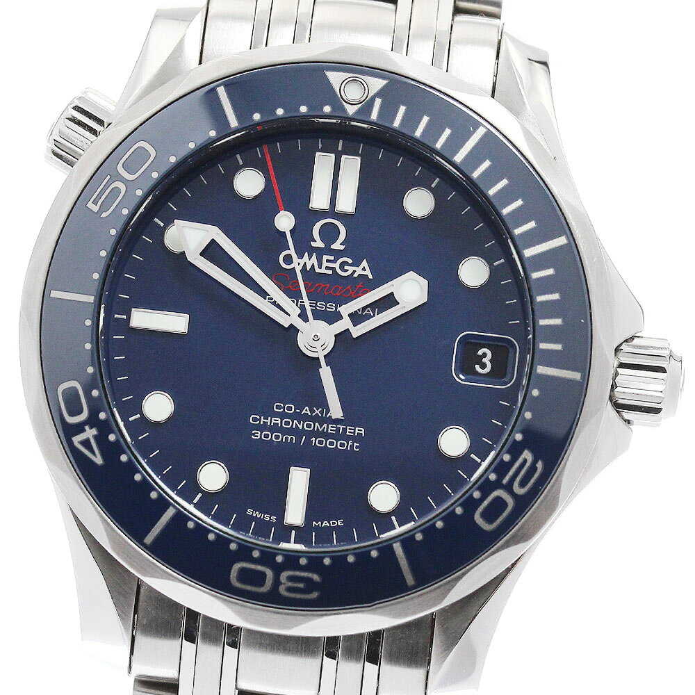 美品　OMEGA オメガ　シーマスタークォーツ 腕時計 青 【送料無料】ネイビー 楽天市場】オメガ シーマスター（文字盤カラーネイビー）（腕時計）の通販