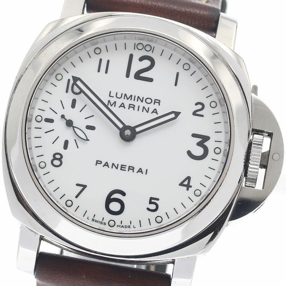 パネライ PANERAI PAM00113 ルミノールマリーナ スモールセコンド 手巻き メンズ _953385【中古】