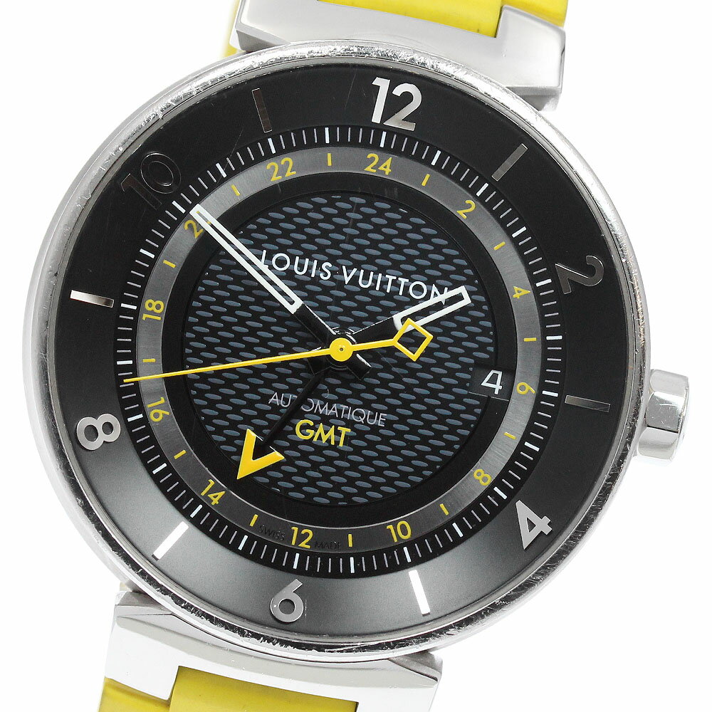 ルイ・ヴィトン LOUIS VUITTON Q8D30 タンブール ムーン GMT デイト 自動巻き メンズ _956948【中古】