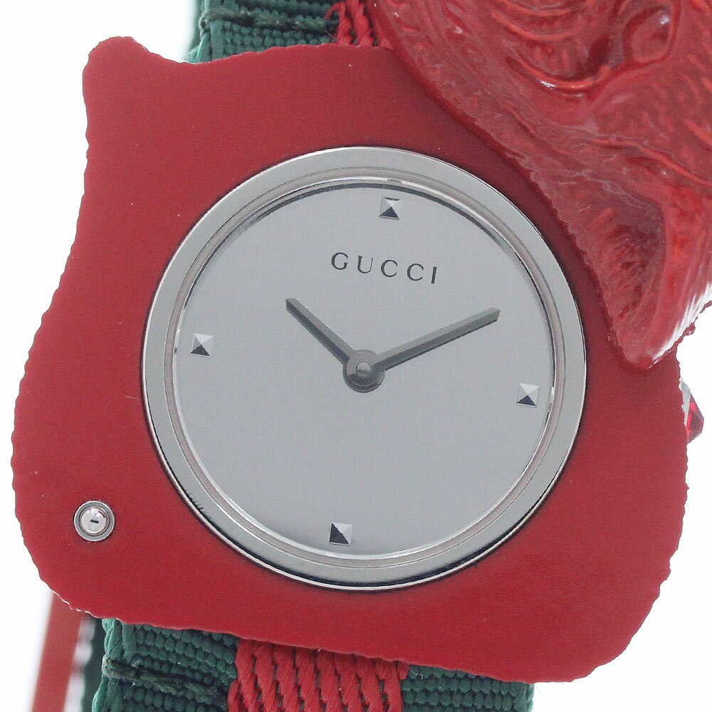 Hamilton - グッチ GUCCI 146.4/YA146409 ル・マルシェ・デ・メルヴェイユ シークレット タイガー クォーツ レディース 良品 _957236【中古】