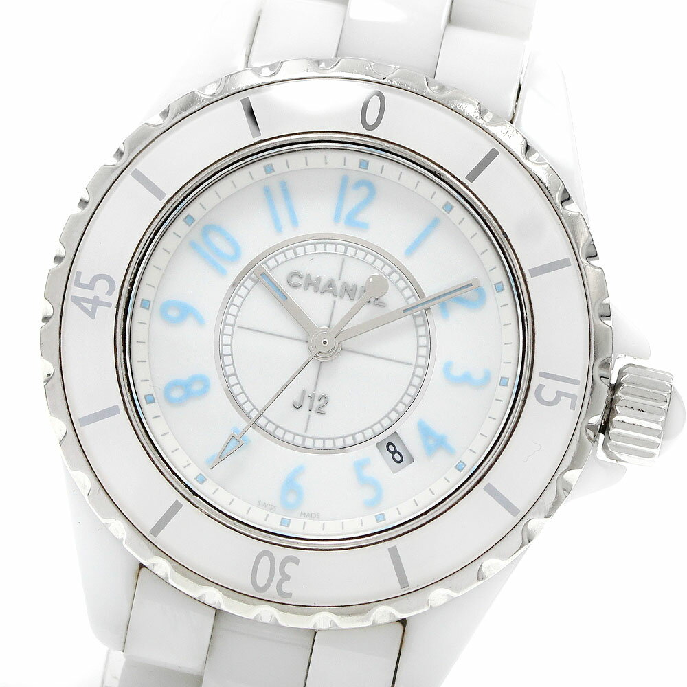 RADO - シャネル CHANEL H3826 J12 ブルーライト 限定2000本 クォーツ レディース _957573【中古】