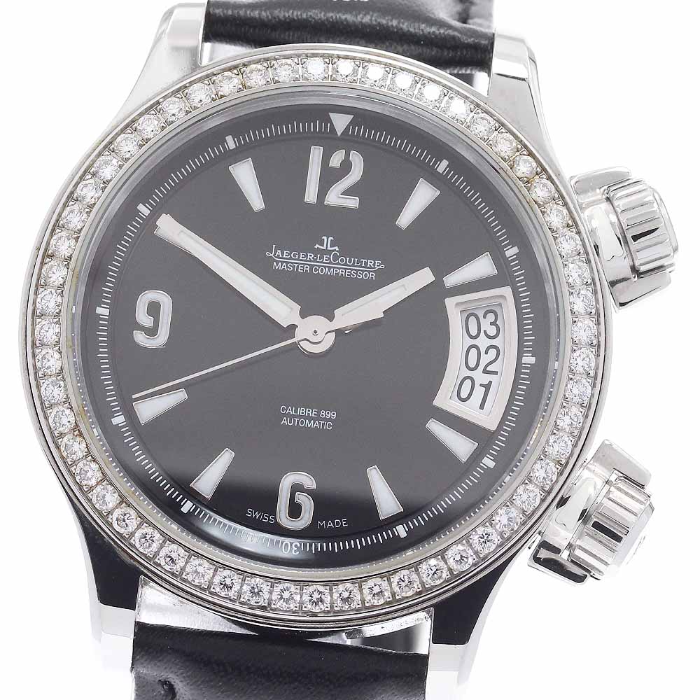 JAEGER LeCoultre - ジャガー・ルクルト JAEGER-LECOULTRE 148.8.37 マスター コンプレッサー レディ ダイヤベゼル デイト 自動巻き レディース _957739【中古】