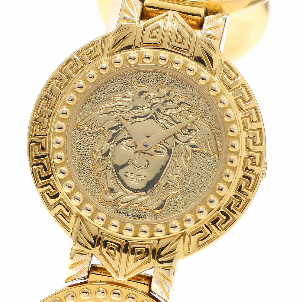 SEIKO - ヴェルサーチ VERSACE 7008002 メデューサ コインウォッチ クォーツ レディース 内箱付き_958061【中古】