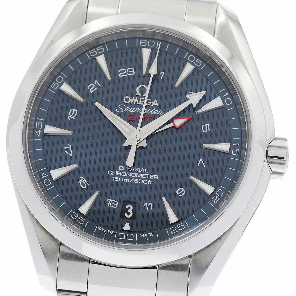 CARTIER - オメガ OMEGA 231.10.43.22.03.001 シーマスター アクアテラ GMT コーアクシャル 自動巻き メンズ 良品 箱・保証書付き_958287【中古】