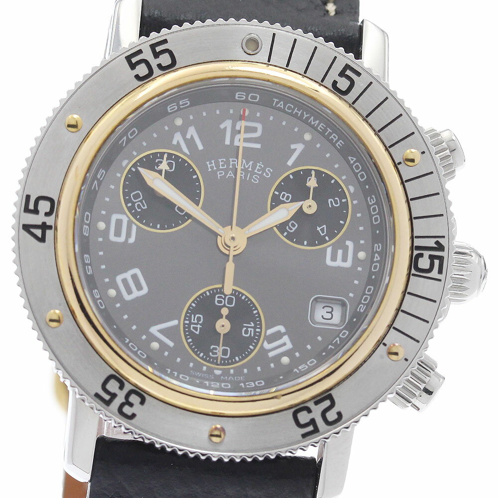 Rakuten - エルメス HERMES CL2.320 クリッパーダイバー クロノグラフ クォーツ レディース _959437【中古】