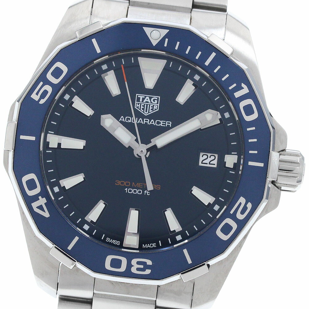 タグホイヤー TAG HEUER WAY111C アクアレーサー デイト クォーツ メンズ _956652【中古】