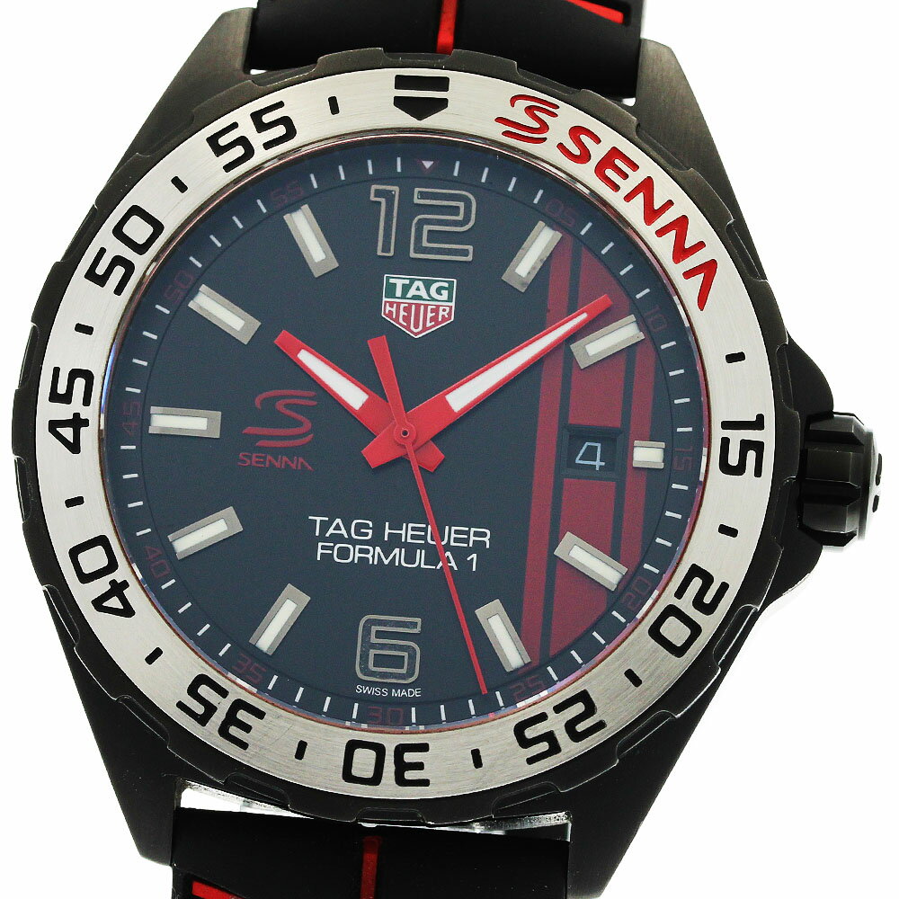 Formula - タグホイヤー TAG HEUER WAZ1014 フォーミュラ1 アイルトン・セナ デイト クォーツ メンズ 良品 _957941【中古】