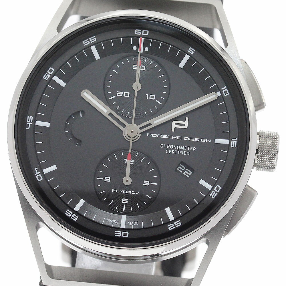 ポルシェデザイン Porsche Design 6023.6.04.005.07.2 1919 クロノタイマー フライバック 自動巻き メンズ 美品 箱・保証書付き_955997【中古】