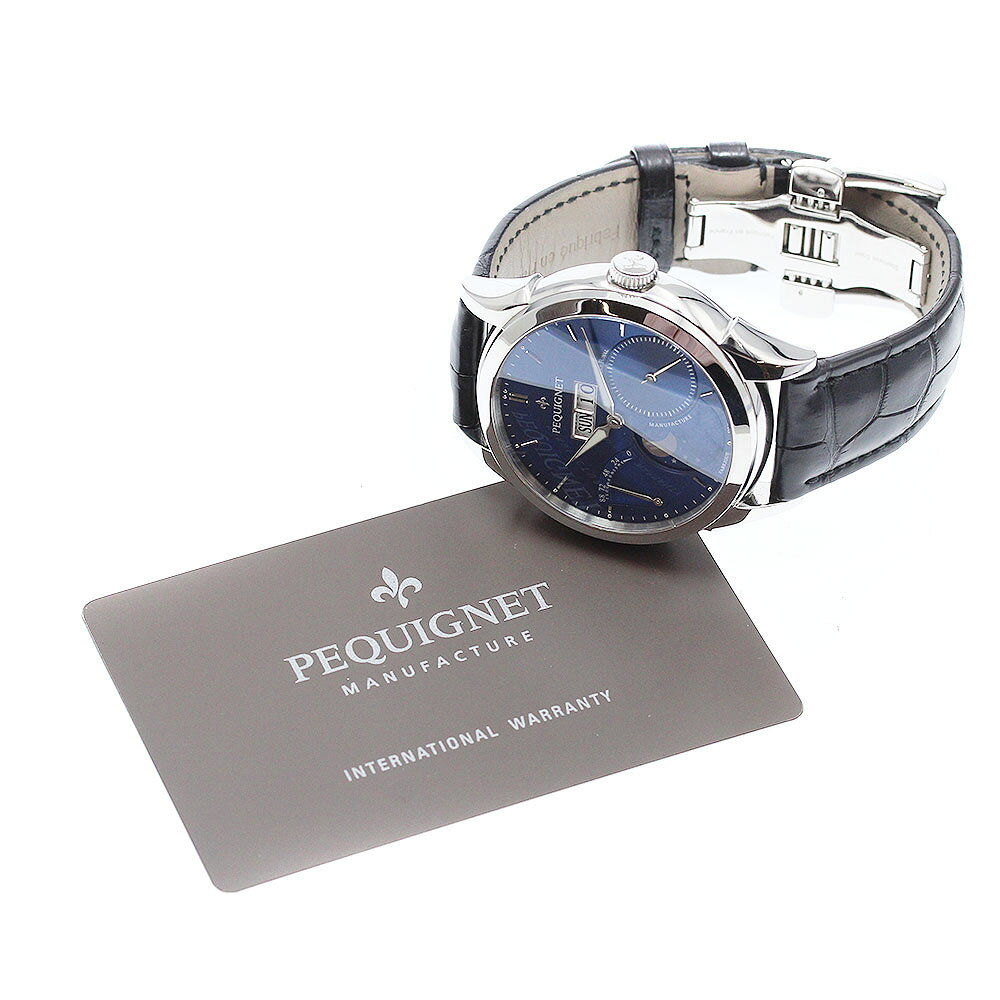 ペキネ Pequignet 9010473 リューロイヤル フォンクション デイデイト ムーンフェイズ 自動巻き メンズ 良品 closer01-10264312 CLOSER サンプル画像2