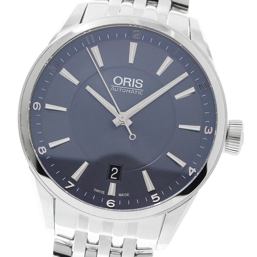 オリス ORIS 7713 アーティックス デイト 自動巻き メンズ 美品 箱付き_959930【中古】