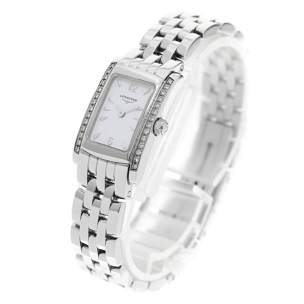 CLOSERのロンジン LONGINES L5.158.0 ドルチェヴィータ サイドダイヤ クォーツ レディース _957010【中古】｜アングル2