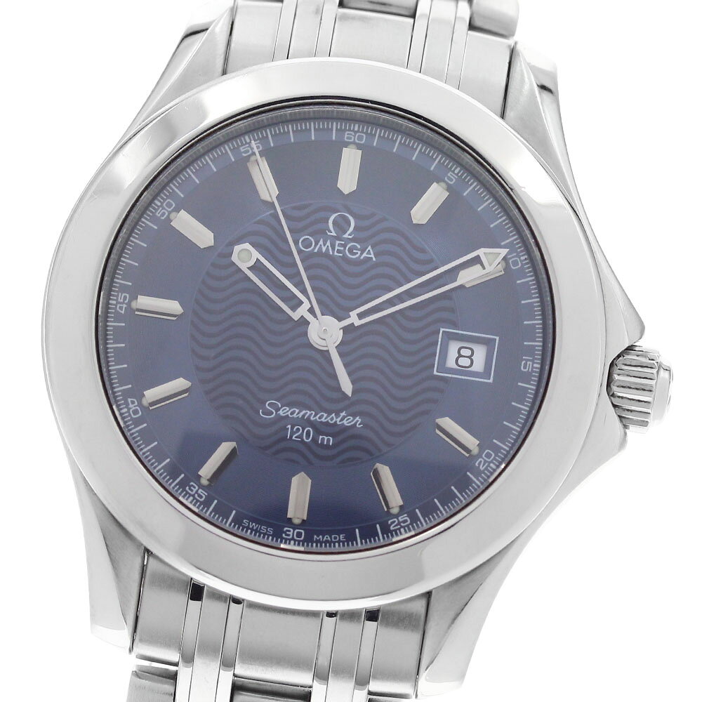 F, H, W - オメガ OMEGA 2511.81 シーマスター120 デイト クォーツ メンズ _957585【中古】