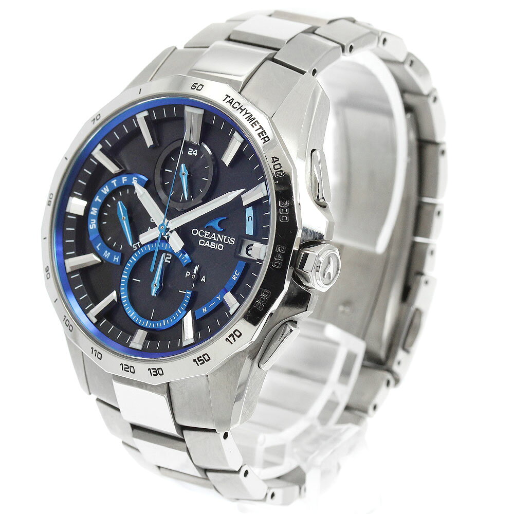 CLOSERのカシオ CASIO OCW-S4000-1AJF オシアナス マンタ デイト ソーラー電波 メンズ 箱・保証書付き_956811【中古】｜アングル3
