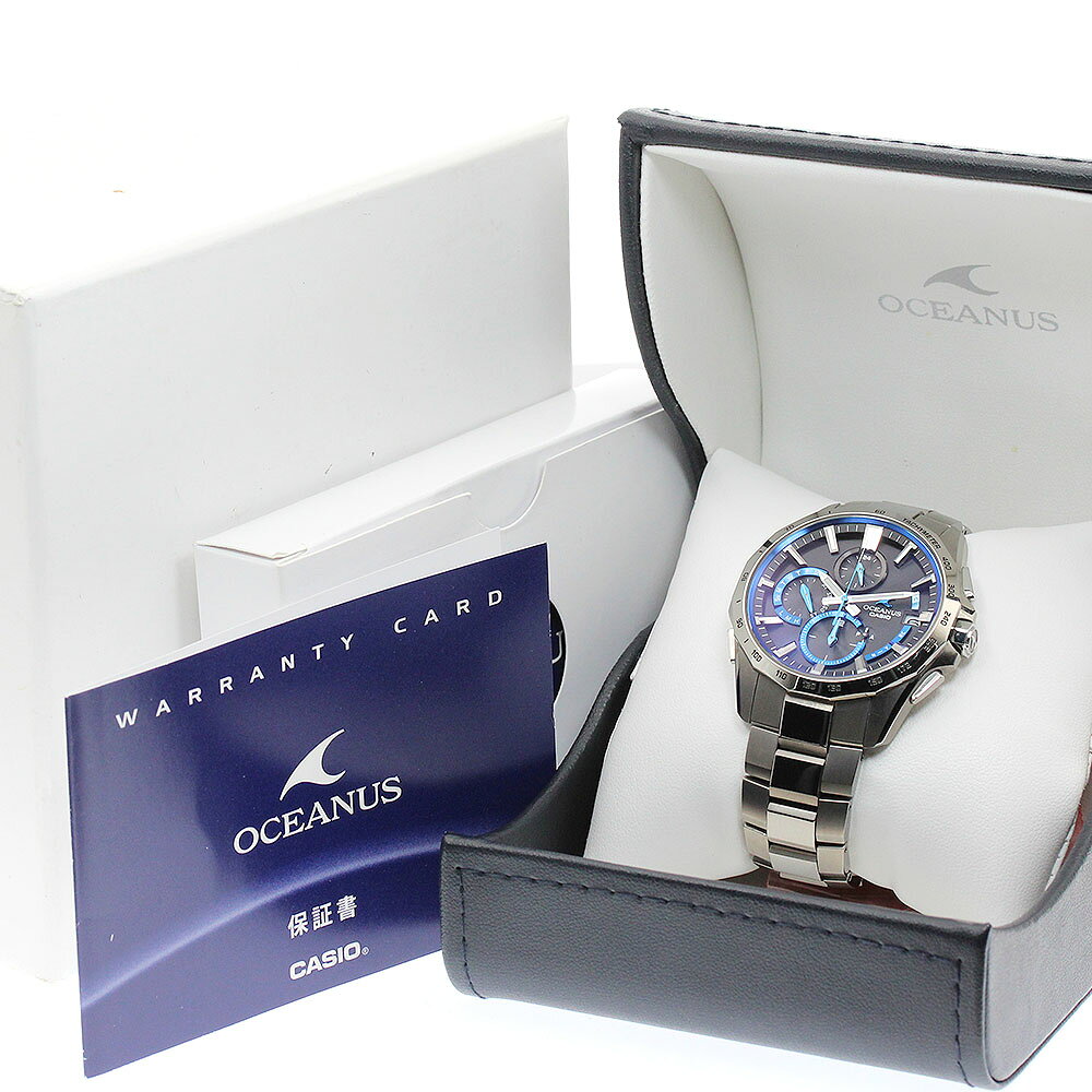 CLOSERのカシオ CASIO OCW-S4000-1AJF オシアナス マンタ デイト ソーラー電波 メンズ 箱・保証書付き_956811【中古】｜アングル2