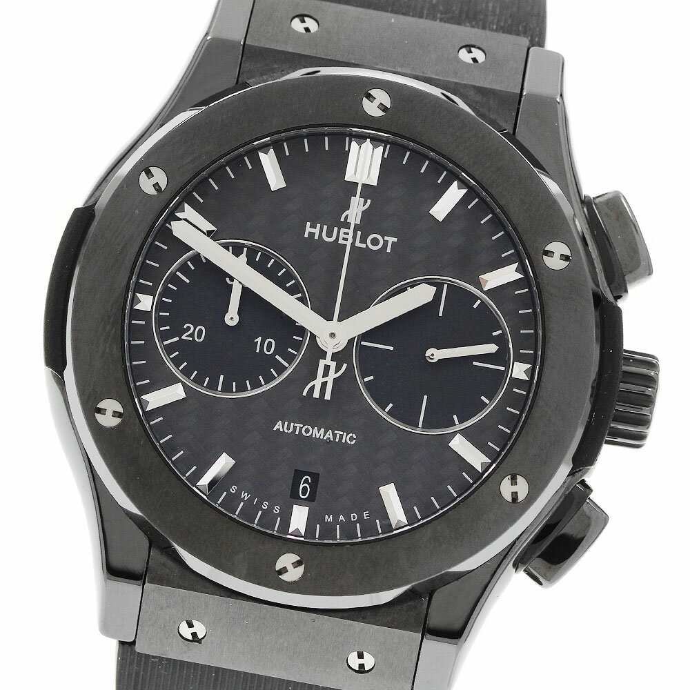 ウブロ HUBLOT 521.CM.1771.RX クラシックフュージョン ブラックマジック クロノグラフ 自動巻き メンズ 良品 _958255【中古】