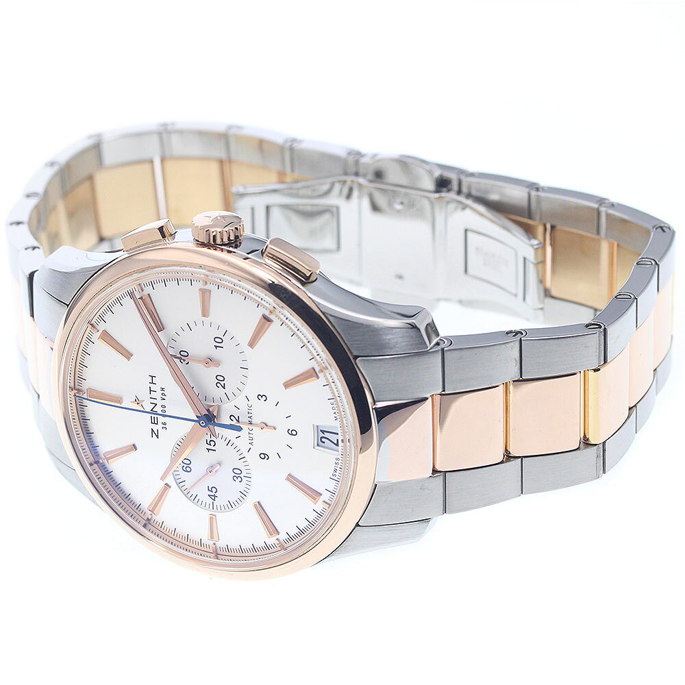 CLOSERのゼニス ZENITH 51.2112.400/01.M2110 キャプテン エル・プリメロ クロノグラフ 自動巻き メンズ 美品 _949443【中古】｜アングル2