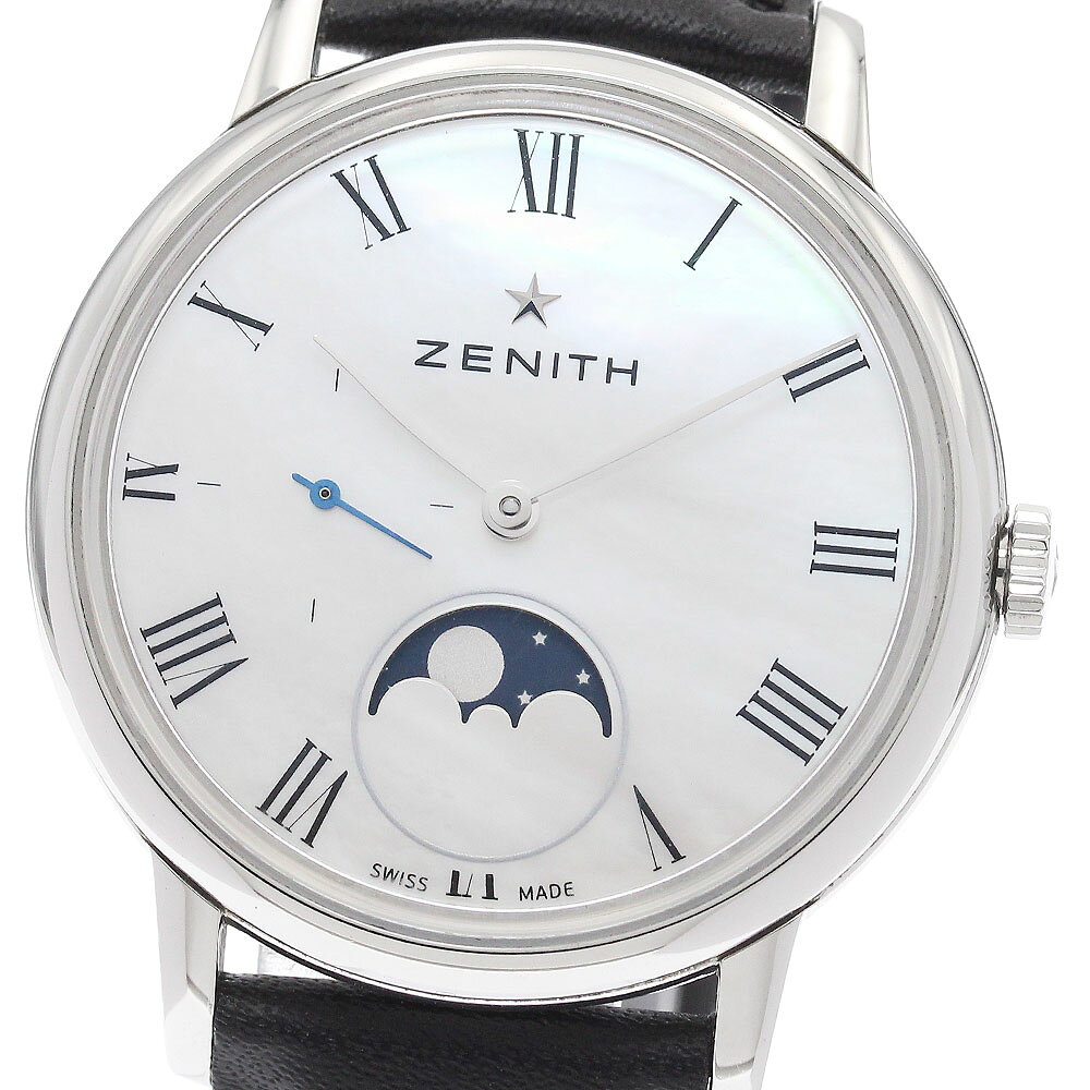 ゼニス ZENITH 03.2320.692 エリート レディ ムーンフェイズ 自動巻き レディース 美品 _958879【中古】