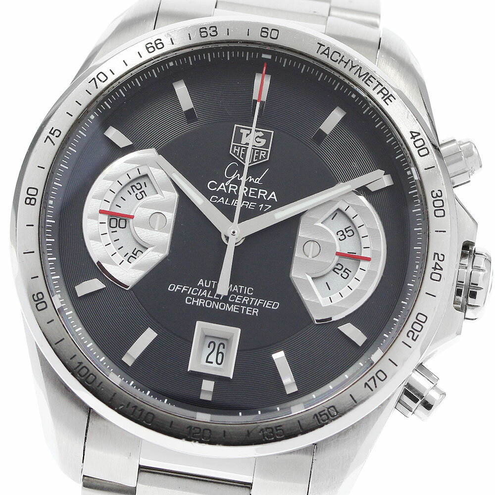 タグホイヤー TAG HEUER CAV511A グランドカレラ キャリバー17 クロノグラフ 自動巻き メンズ 保証書付き_941953【中古】