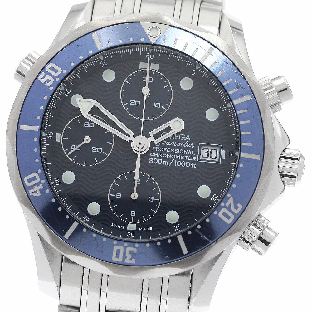 オメガ OMEGA 2599.80 シーマスター300 デイト クロノグラフ 自動巻き メンズ _9 ...