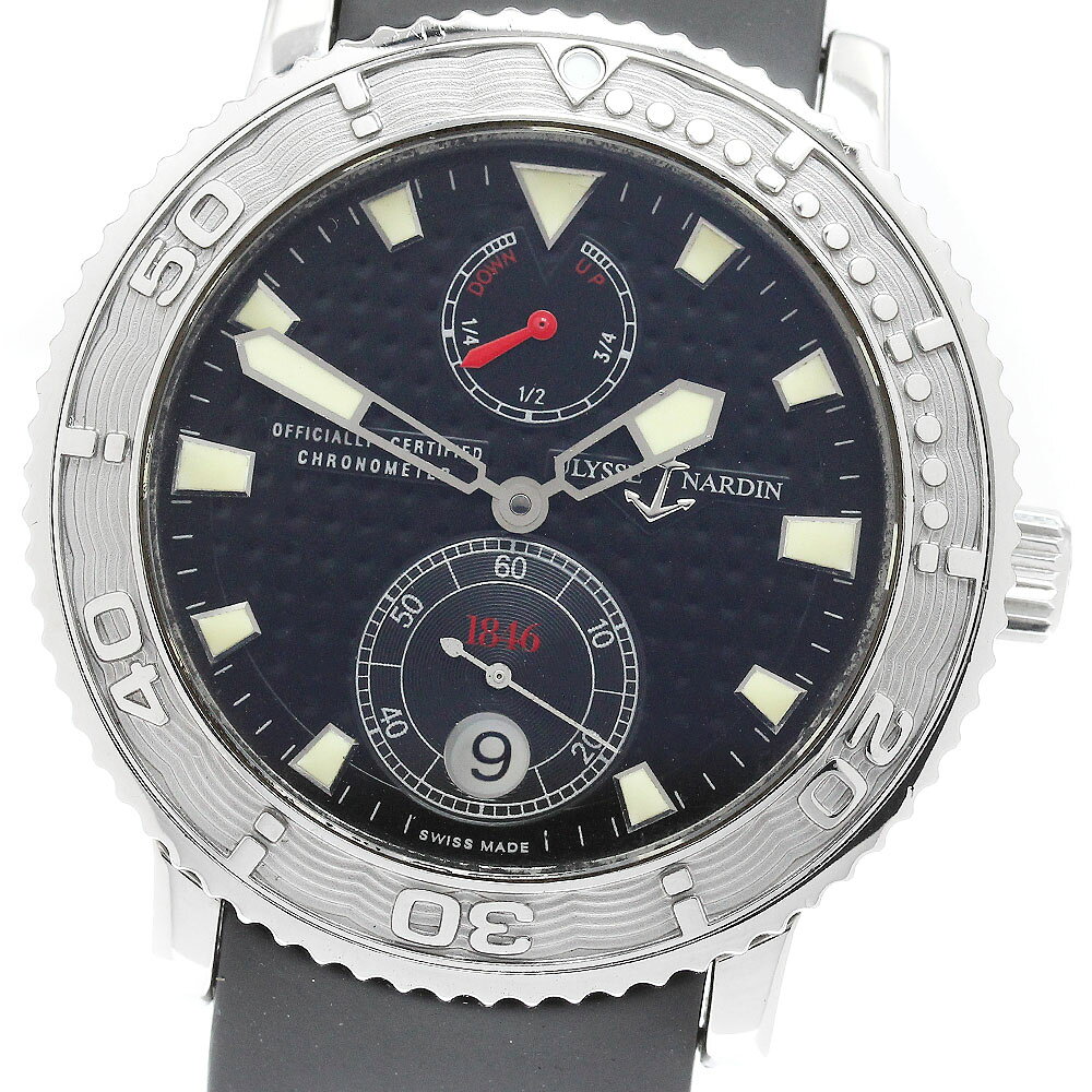 ユリス・ナルダン Ulysse Nardin 263-55 マリーン クロノメーター デイト 自動巻き メンズ _949732【中古】