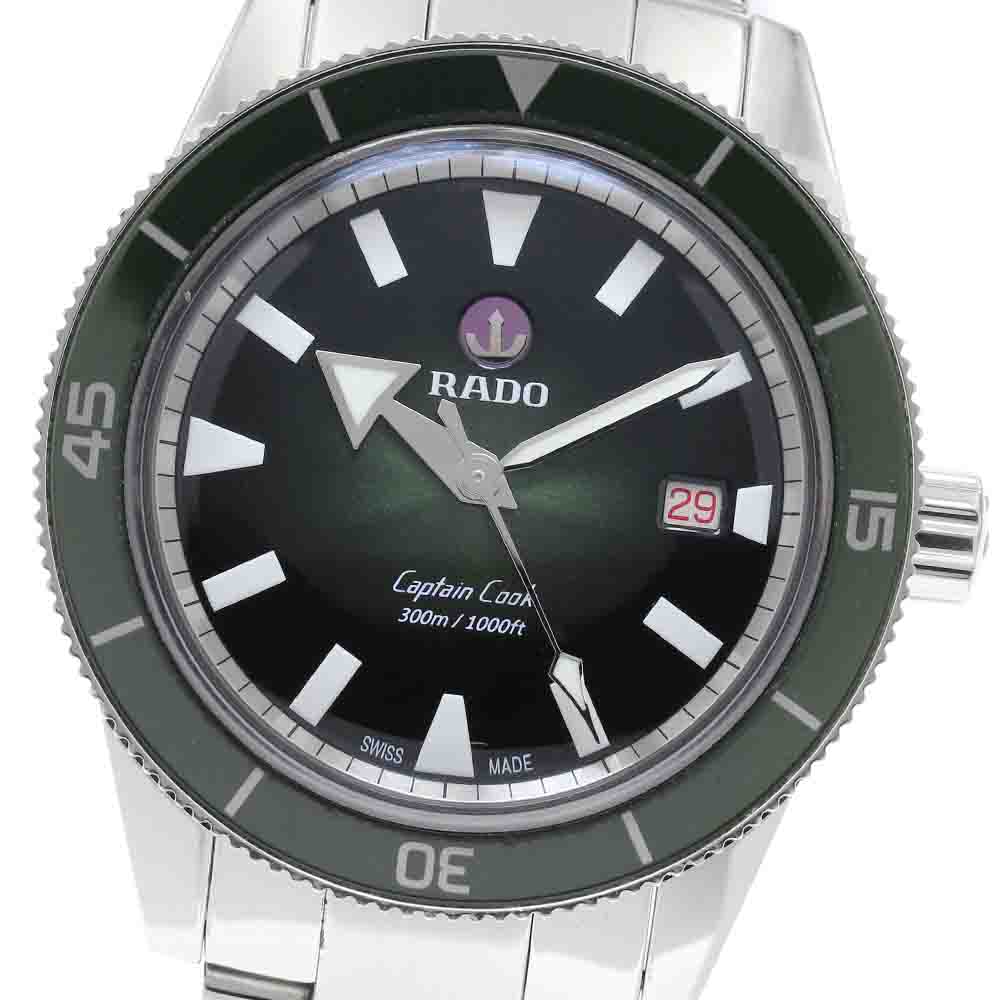 ラドー RADO R32105313 キャプテンクック デイト 自動巻き メンズ 保証書付き_951159【中古】