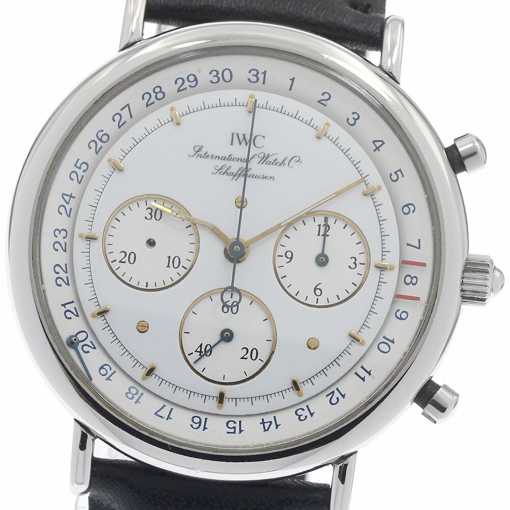 訳あり IWC IWC SCHAFFHAUSEN IW3731 ポルトフィーノ クロノグラフ クォーツ メンズ _952317【中古】