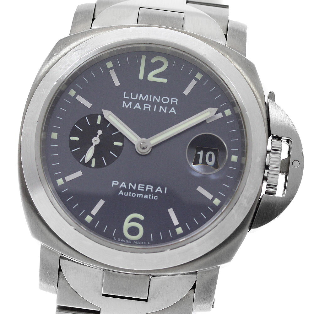 パネライ PANERAI PAM00091 ルミノール マリーナ デイト 自動巻き メンズ _954188【中古】