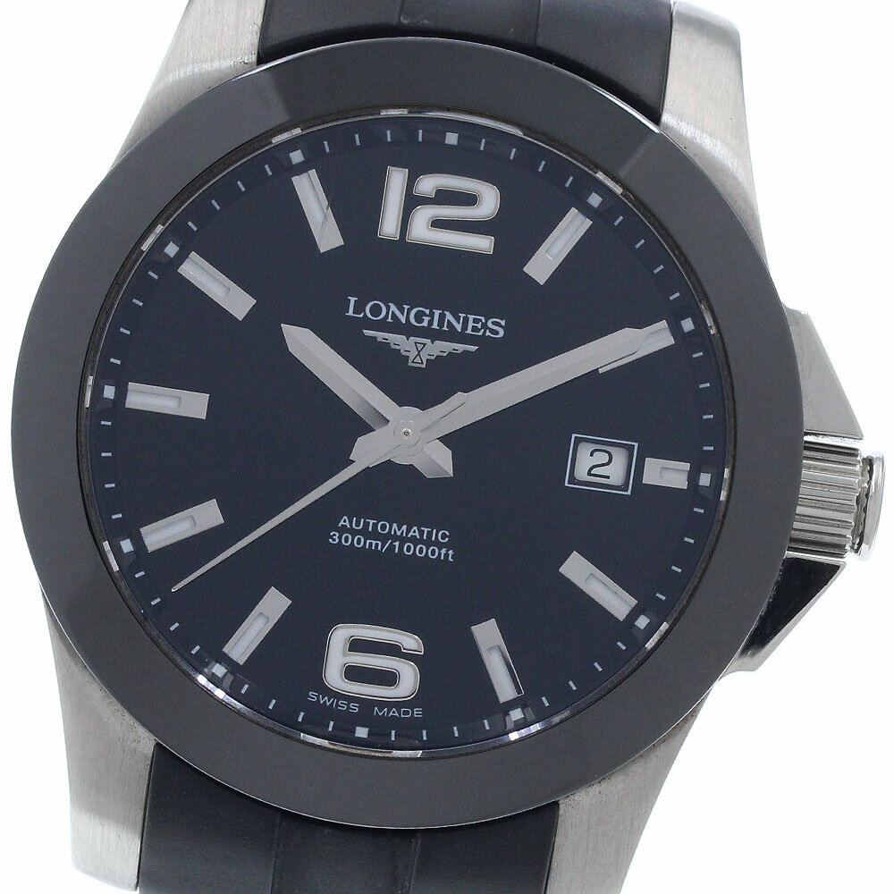 ロンジン LONGINES L3.657.4 コンクエスト デイト 自動巻き メンズ _957545【中古】