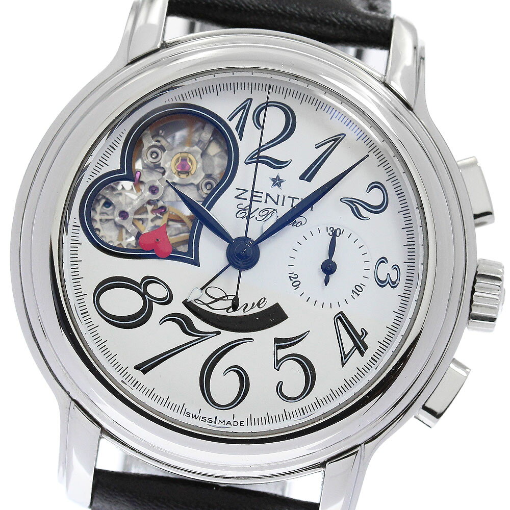 Rakuten - ゼニス ZENITH 03.1230.4021 エルプリメロ クロノマスター オープンハート 自動巻き レディース 良品 箱付き_957693【中古】