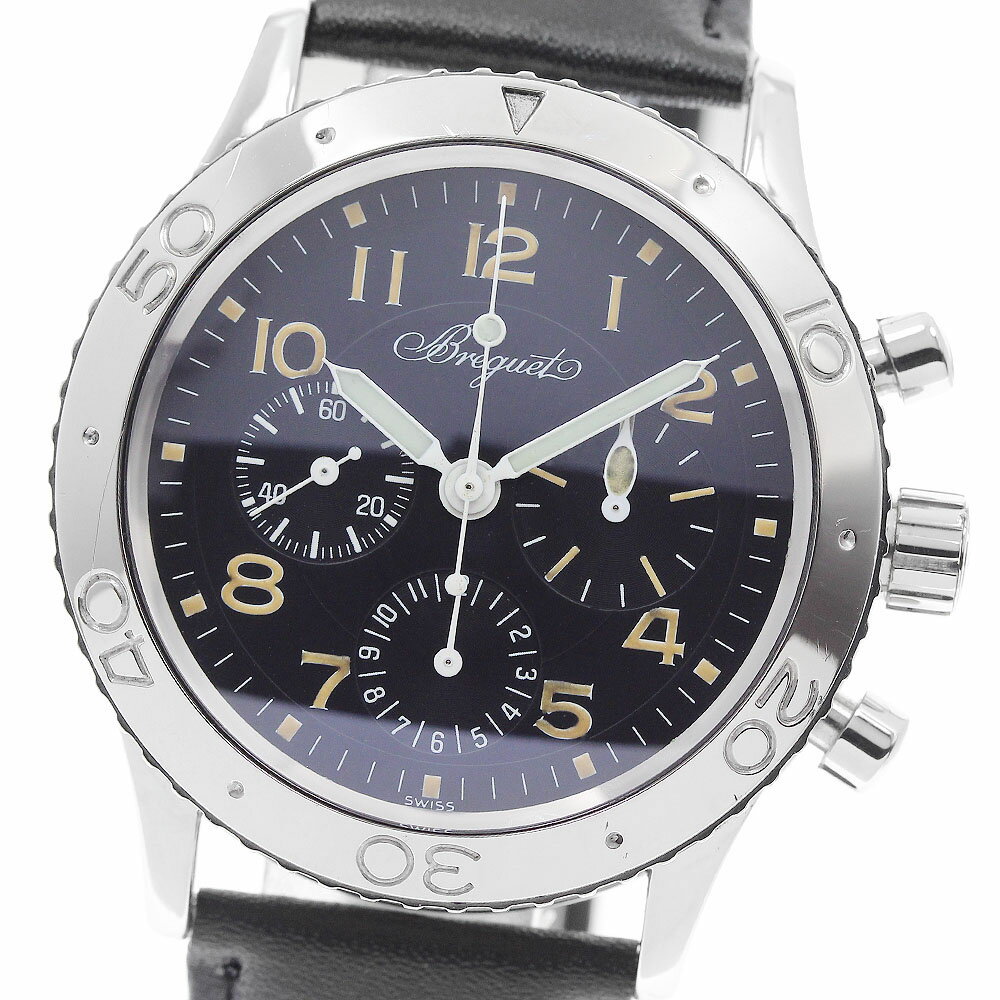 ブレゲ Breguet 3800 アエロナバル TYPEXX クロノグラフ 自動巻き メンズ _958630【中古】