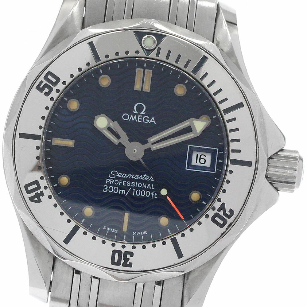 Other - オメガ OMEGA 2582.80 シーマスター300 デイト クォーツ レディース 保証書付き_959953【中古】