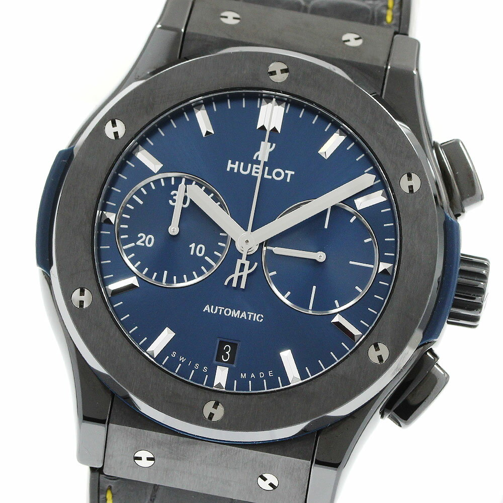 ウブロ HUBLOT 521.CM.7170.LR クラシック フュージョン クロノグラフ 自動巻き メンズ 良品 保証書付き_960658【中古】
