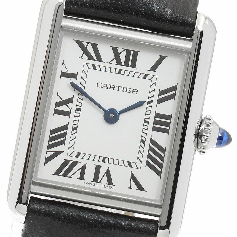 カルティエ CARTIER WSTA0042 タンク マスト SM クォーツ レディース 美品 保証書付き_960877【中古】