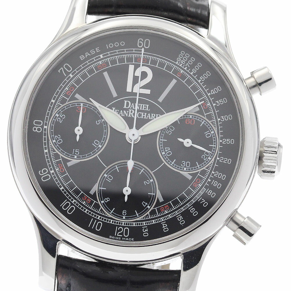 ダニエルジャンリシャール DANIEL JEANRICHARD 25042 タキメーター クロノグラフ 自動巻き メンズ 良品 _955350【中古】