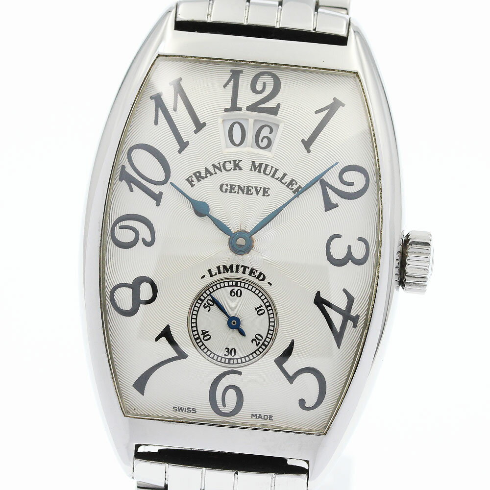 フランクミュラー FRANCK MULLER 2851S6 トノーカーベックス スモールセコンド デイト 自動巻き メンズ 良品 保証書付き_958395【中古】