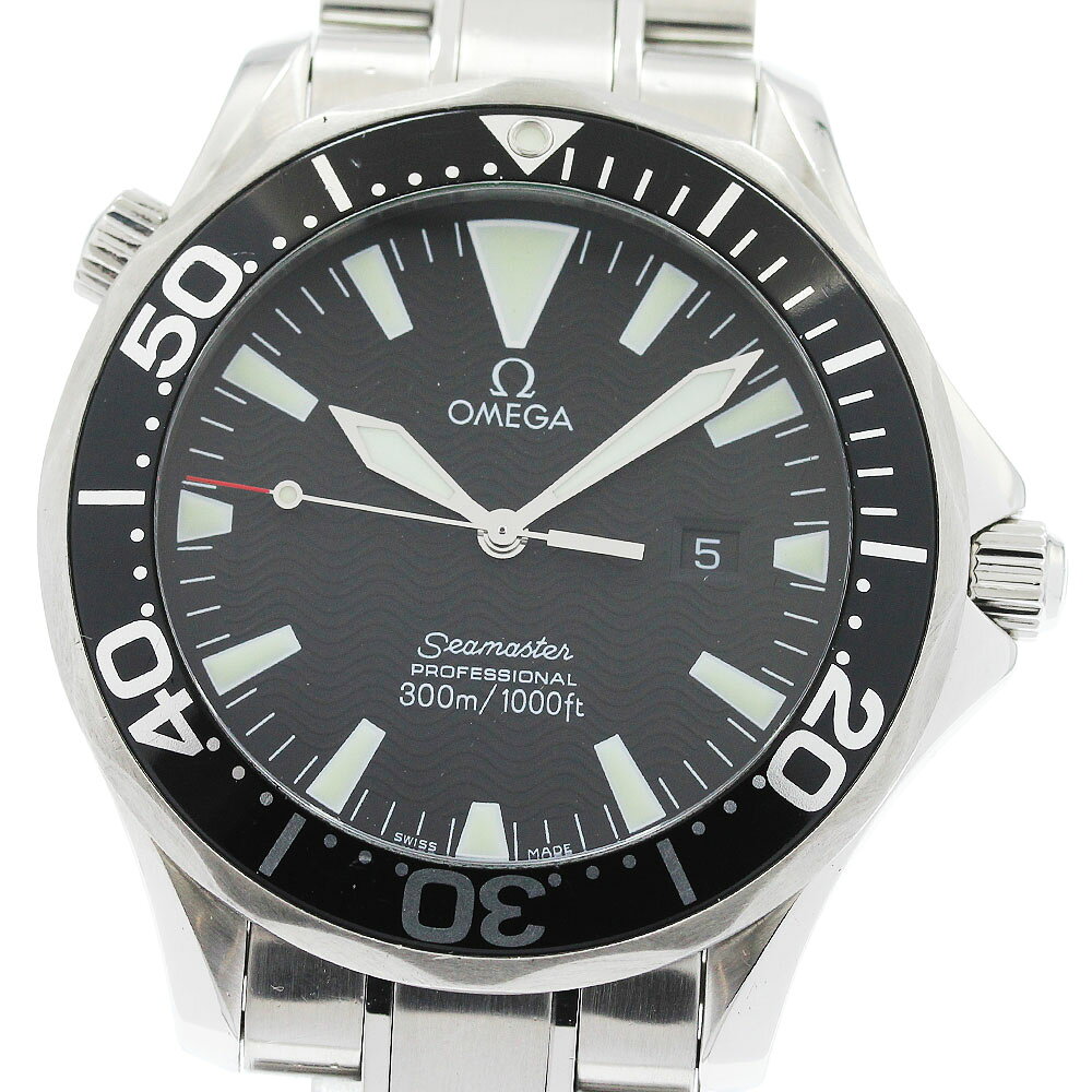 オメガ OMEGA 2264.50 シーマスター300 デイト クォーツ メンズ _958705【中 ...