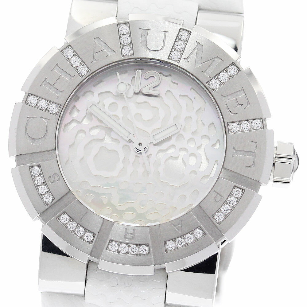 ショーメ Chaumet 622C-A0103 クラスワン ダイヤベゼル クォーツ レディース 良品 保証書付き_959413【中古】