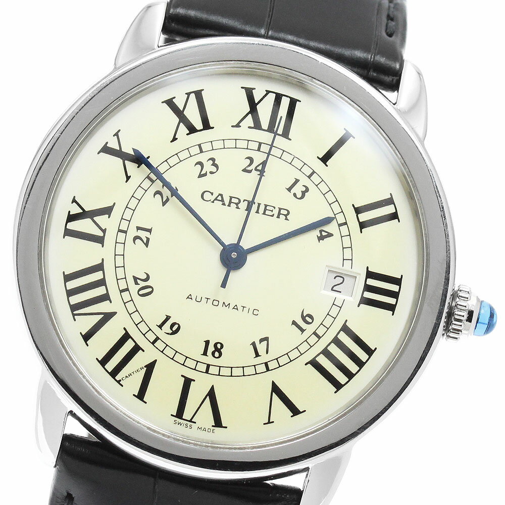 Rakuten - カルティエ CARTIER W6701010 ロンドソロ XL デイト 自動巻き メンズ _960365【中古】