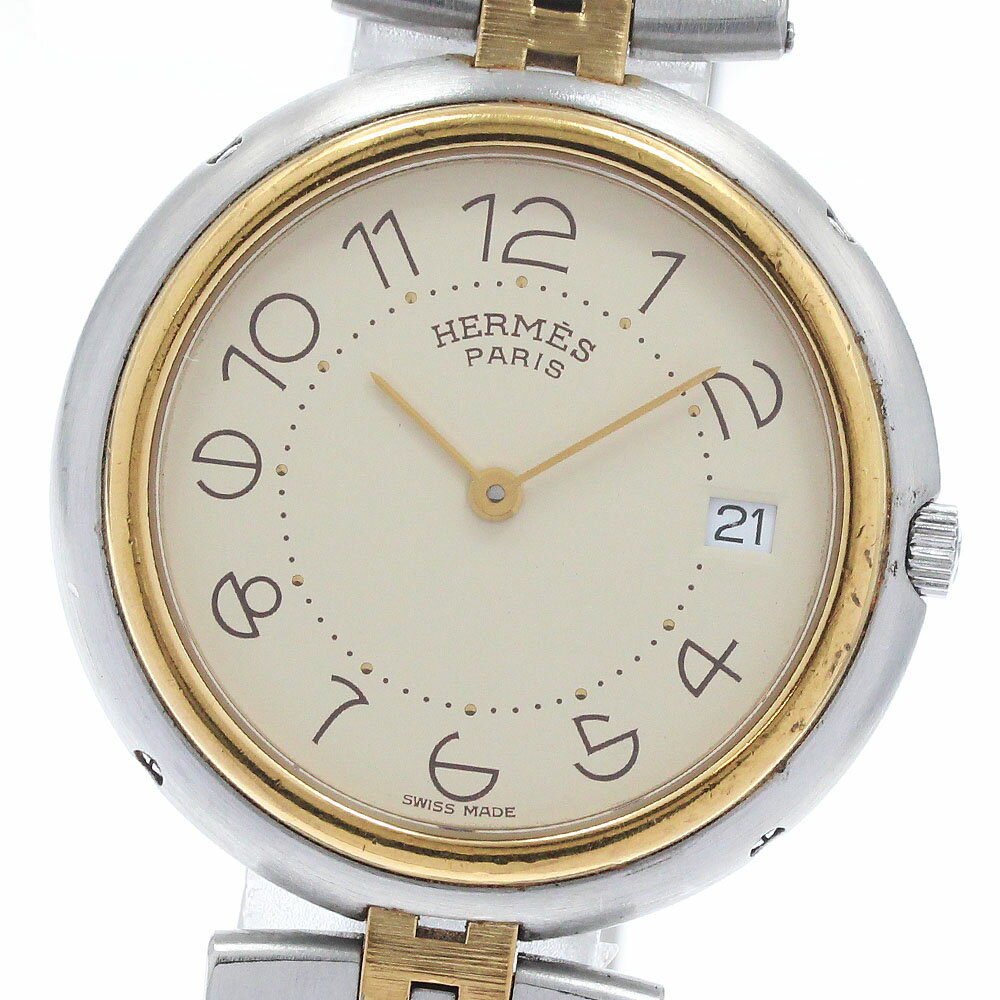 エルメス HERMES プロフィール デイト クォーツ メンズ _922408【中古】