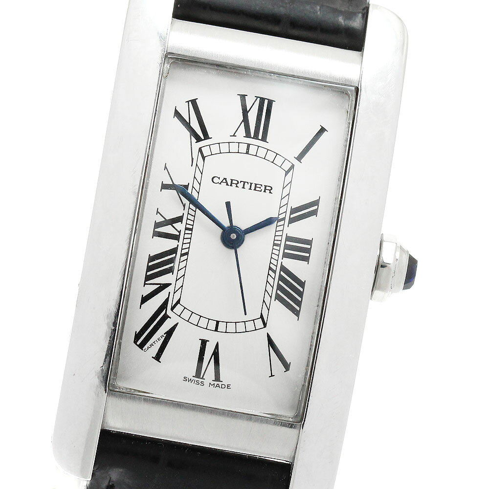 カルティエ CARTIER WSTA0017 タンクアメリカンMM 自動巻き ボーイズ _960423【中古】