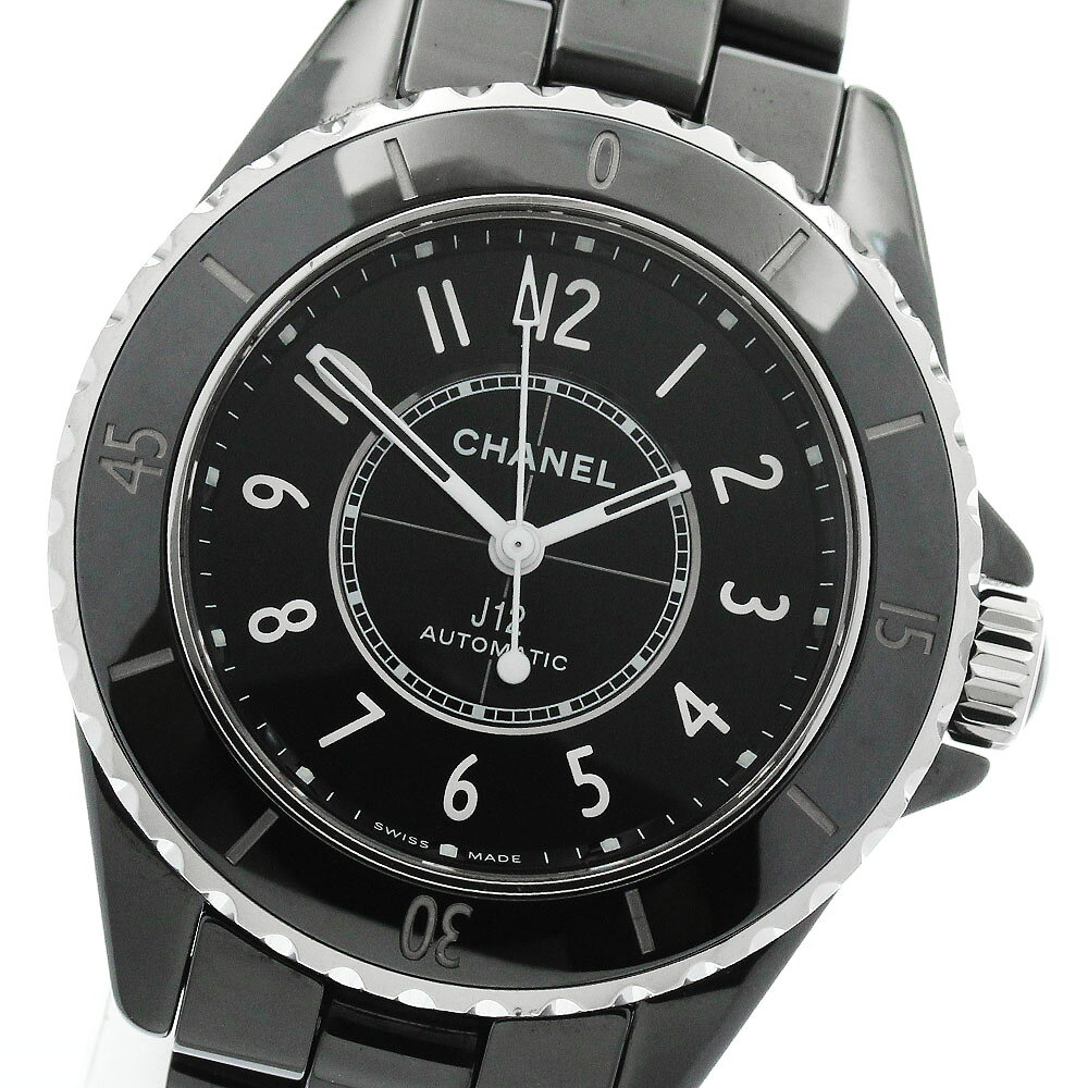 CHANEL - シャネル CHANEL H5696 J12 キャリバー12.2 黒セラミック 自動巻き レディース 保証書付き_948877【中古】