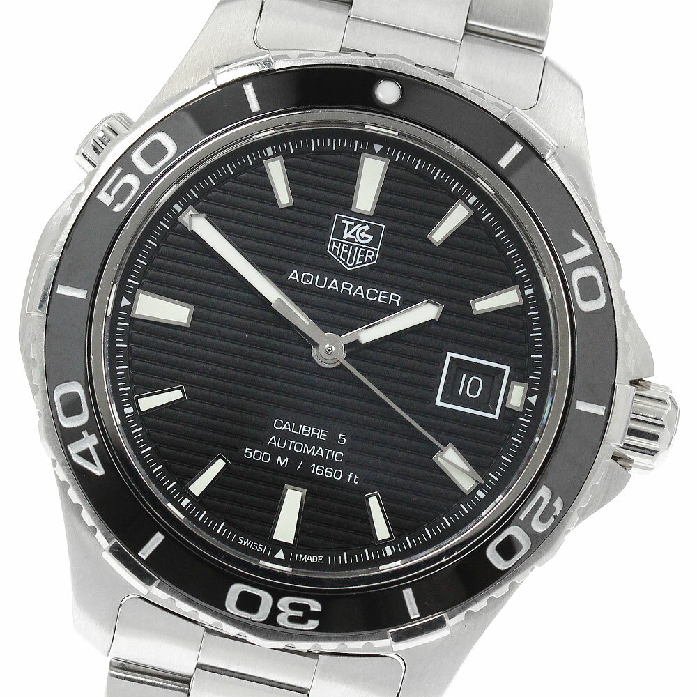 タグホイヤー TAG HEUER WAK2110.BA0830 アクアレーサー キャリバー5 デイト 自動巻き メンズ 保証書付き_961504【中古】