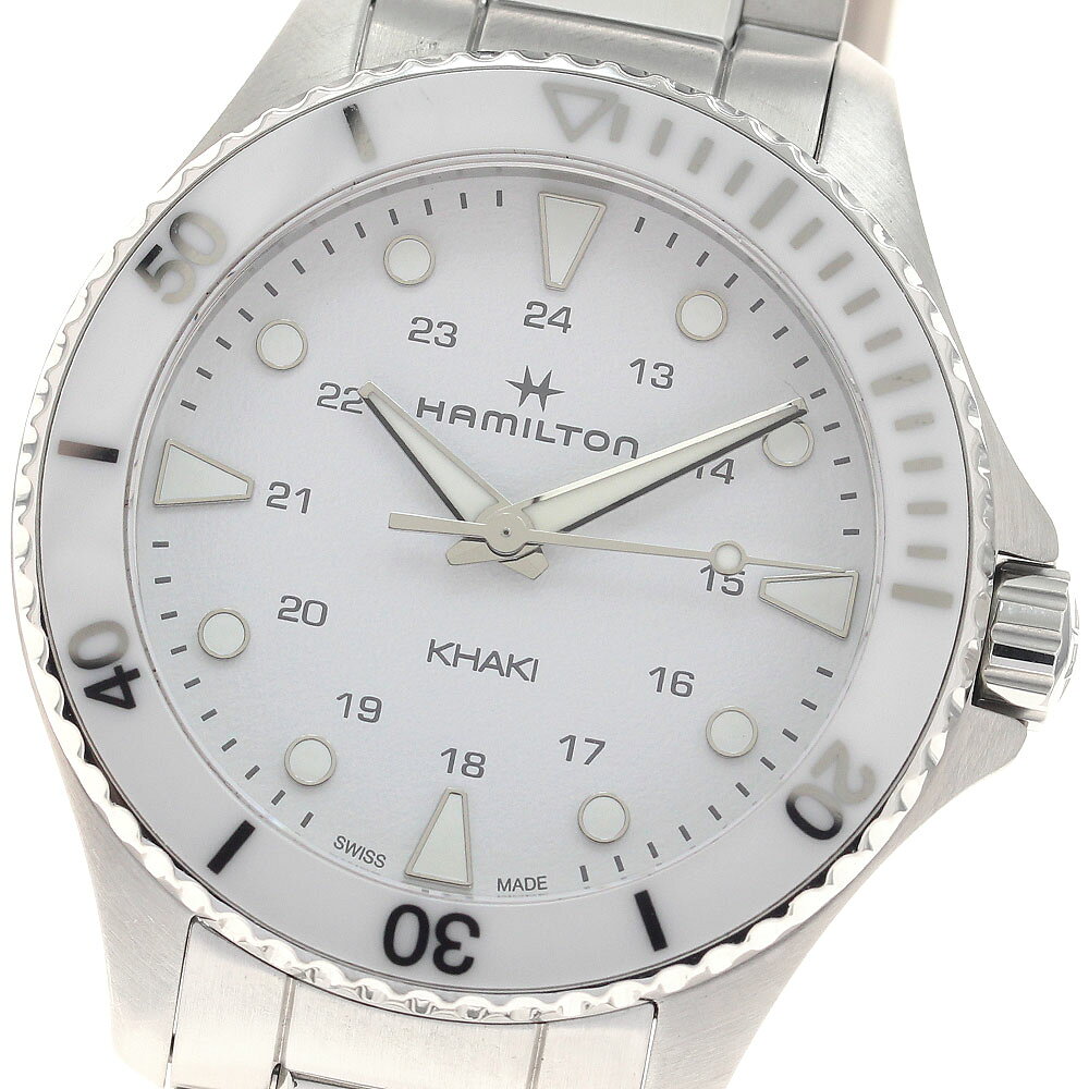 ハミルトン HAMILTON H822210 カーキ ネイビー クォーツ メンズ 美品 _950539【中古】