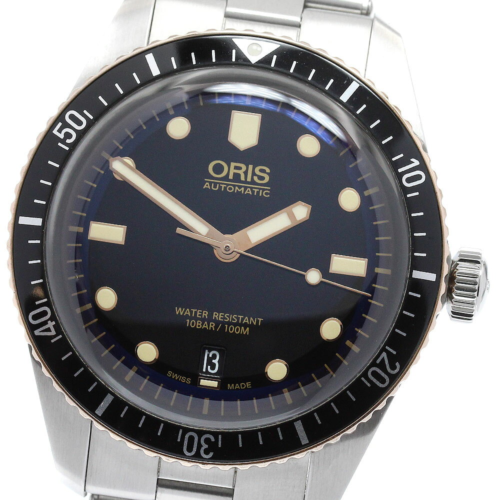 オリス ORIS 01 733 7707 4354-07 8 20 18 ダイバーズ65 デイト 自動巻き メンズ 良品 箱・保証書付き_956958【中古】