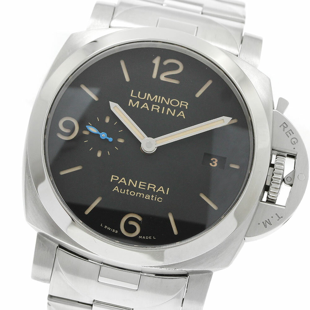 パネライ PANERAI PAM00723 ルミノール マリーナ 1950 3デイズ アッチャイオ 自動巻き メンズ 良品 箱付き_958321【中古】