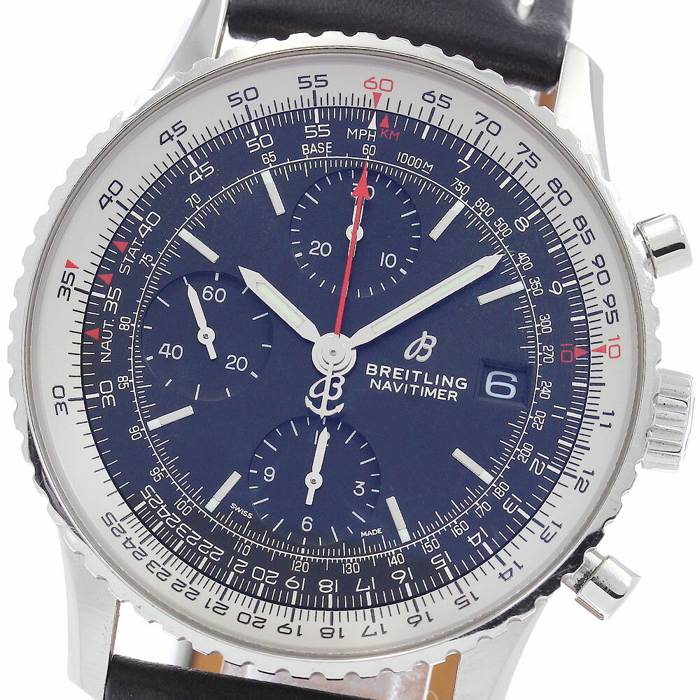 ブライトリング BREITLING A13324 ナビタイマー クロノグラフ 自動巻き メンズ 良品 保証書付き_960276【中古】