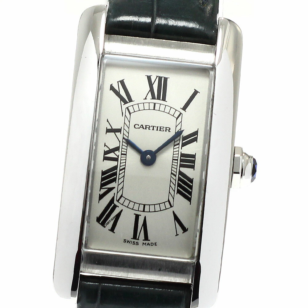 カルティエ CARTIER WSTA0016 タンクアメリカンSM クォーツ レディース 良品 _960413【中古】