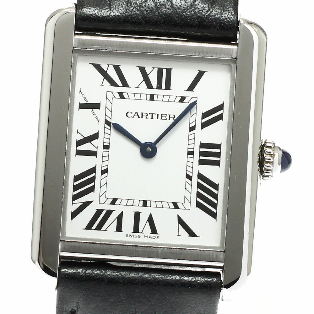 カルティエ CARTIER WSTA0030 タンクソロSM クォーツ レディース 良品 保証書付き_960850【中古】